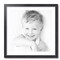 ArtToFrames 24x24" Matted Picture Frame with 20x20" Single Mat Photo Opening Framed in 1.25" Black and 2" Mat (FWM-4083-24x24)
